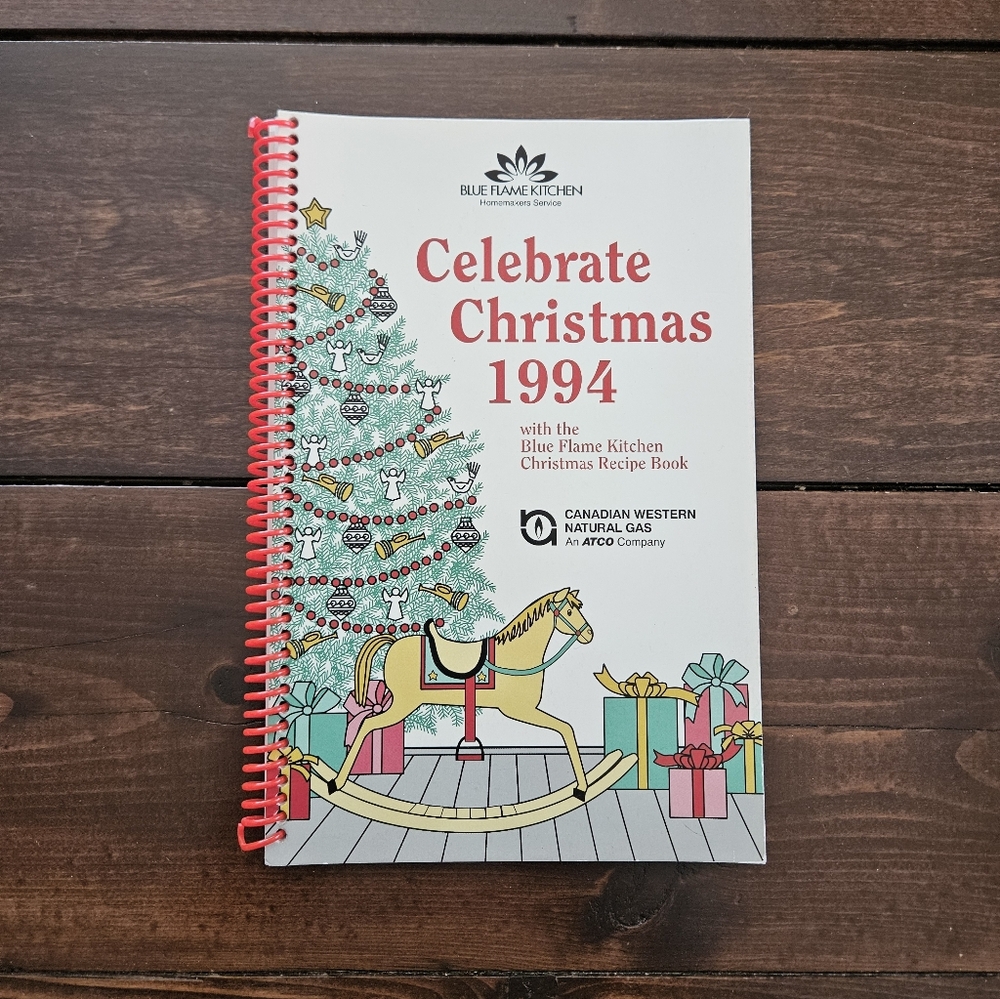 Vintage Blue Flame Kitchen - Celebrate Christmas 1994‎ Spiralbound Cookbook